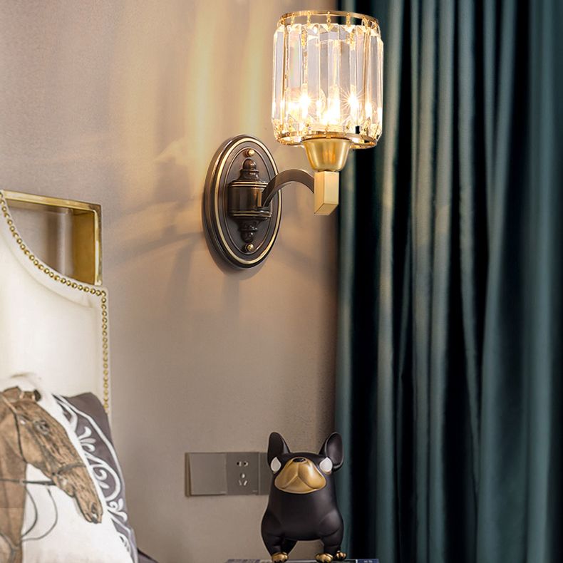 Lampada a parete in metallo con criminalità tamburo Postmodern a parete montata