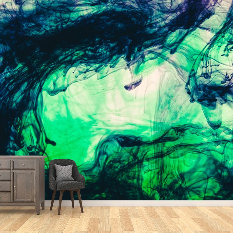 Mildew Resistant Ink Mural Decal Modern Novelty Abstract Wall Art in Multi Color