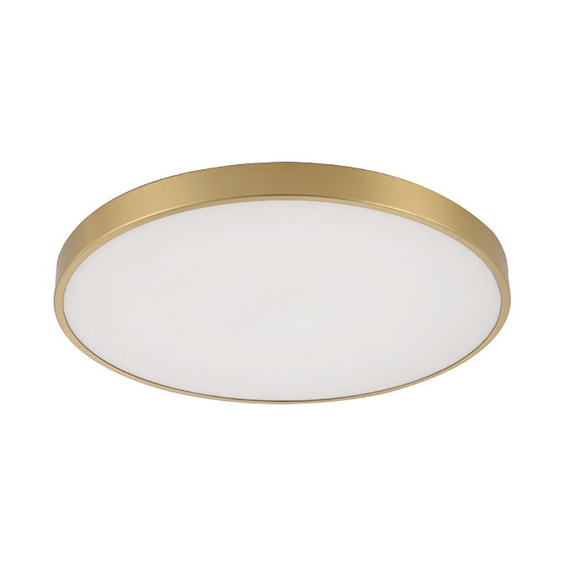 Gouden Ronde Minimalisme LED Plafond Licht Messing Moderne Stijl Woonkamer Verlichting Fixture