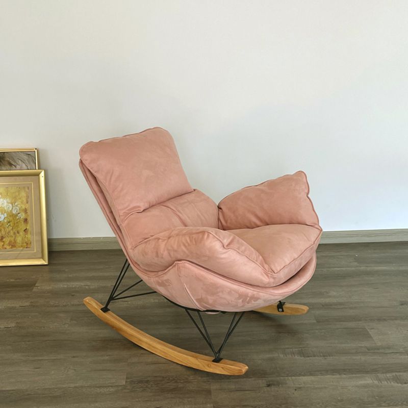 Contemporary Armless Accent Chair Faux Leather Lounge Chair with High Back