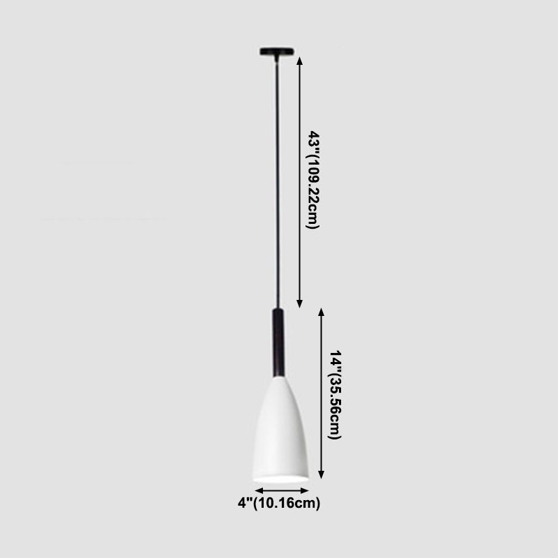 Conical 1-Light Ceiling Pendant Light Modern Style Metal Down Lighting Pendant