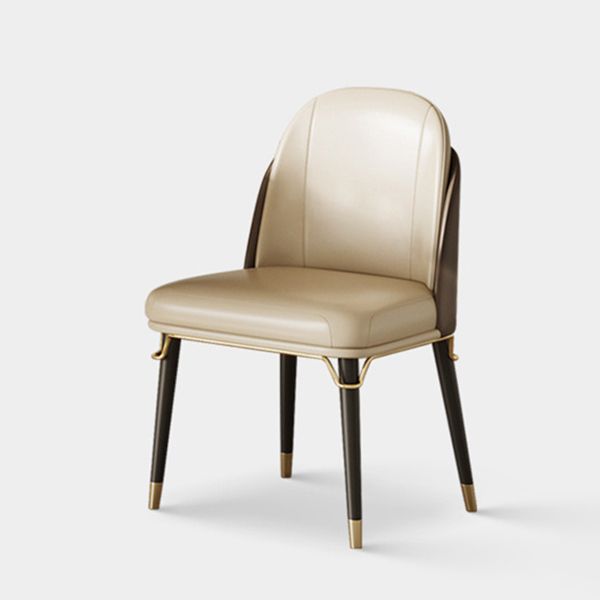 Modern Sintered Stone Dining Room Set Standard Height with Round Top and White Leg Dining Set