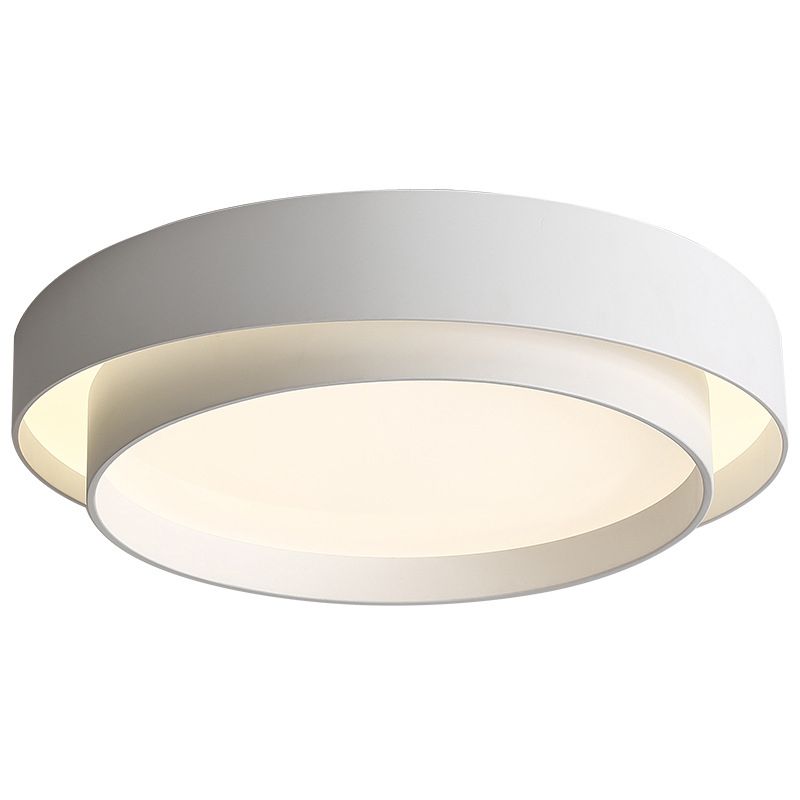 Wrought Iron LED Ceiling Light in Modern Concise Style Acrylic Circular Flush Mount for Bedroom
