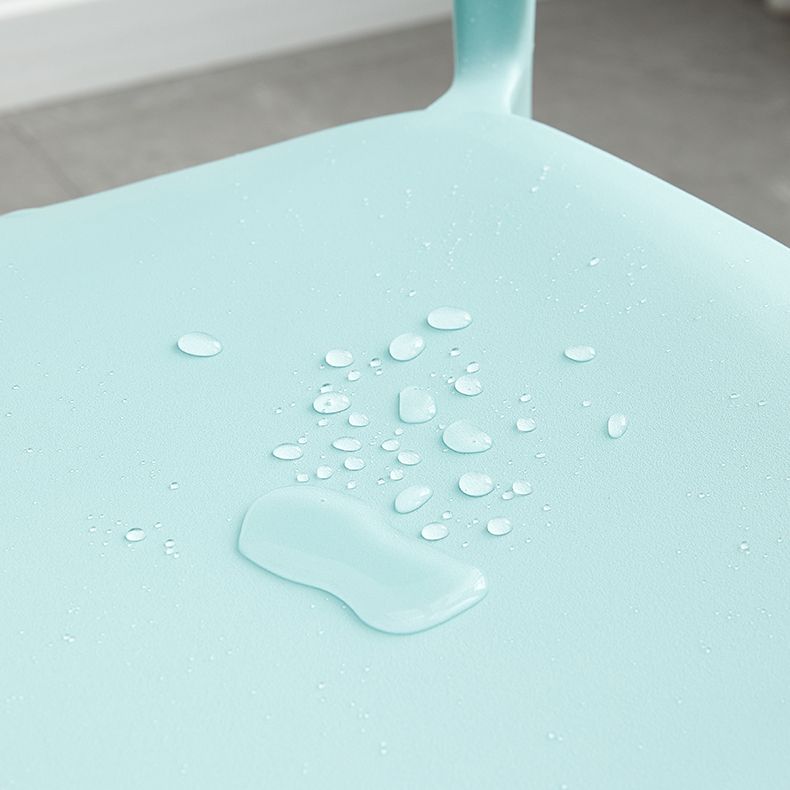 Modern Dining Room Armless Plastic Stacking Open Back Dining Chair