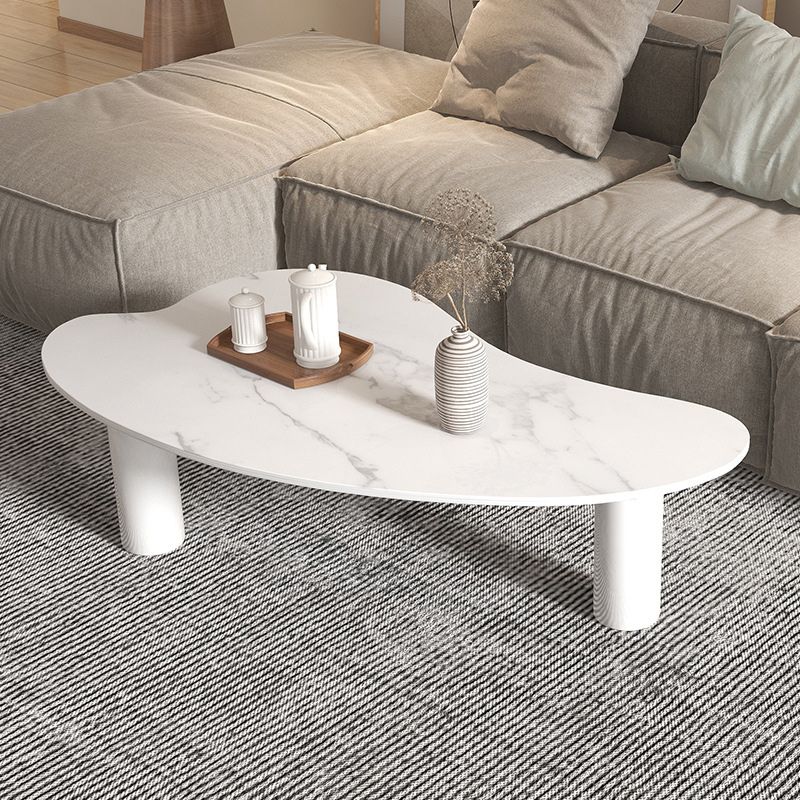 Stone Geometric Contemporary Coffee Table 3 Legs Coffee Table
