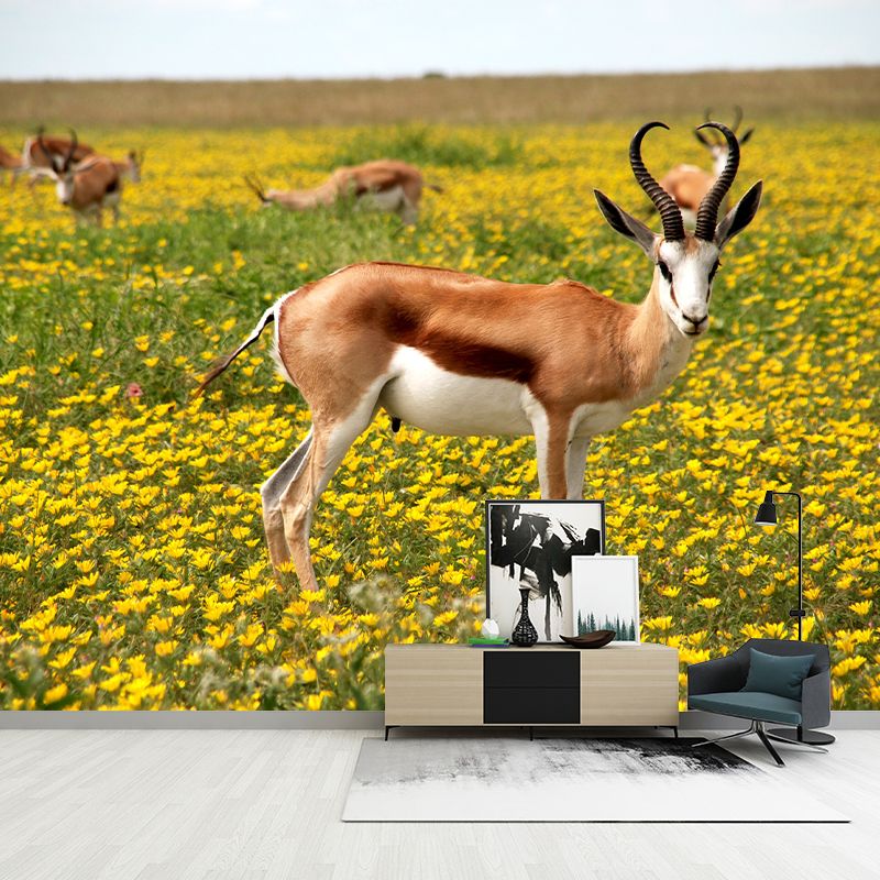 Photography Animal Pattern Mildew Wall Mural Horizontalt for Living Room