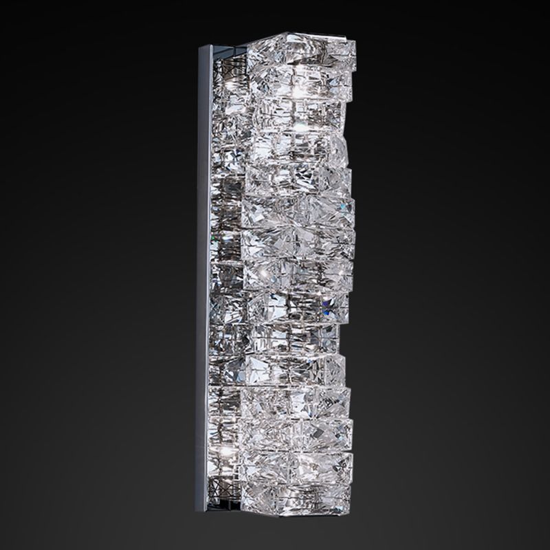 Postmodern Crystal Wall Light Geometric LED Wall Sconce for Living Room