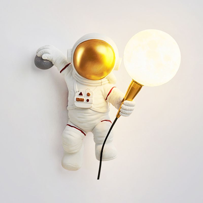 Astronaut Modeling Spherical Wall Sconce Lights Creative Resin Sconces