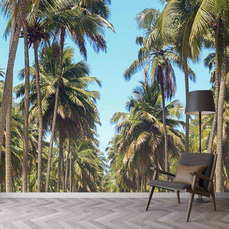 Tree Mural Tropical Mildew Resistant Palm Photography Sitting Room Wall Mural