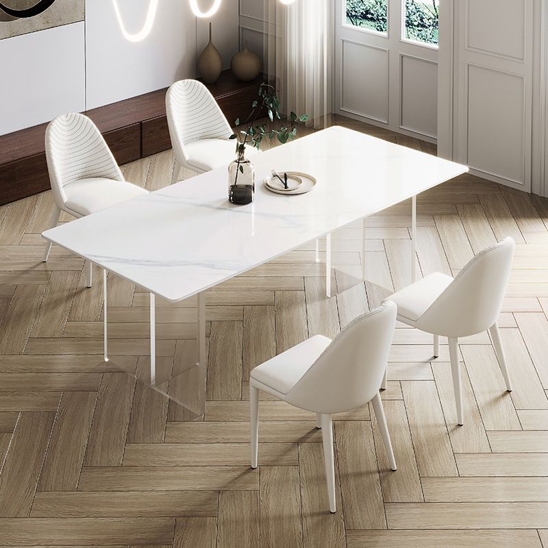 Contemporary Sintered Stone Dining Round Table Set 1/3/4/5 Pieces Dining Set