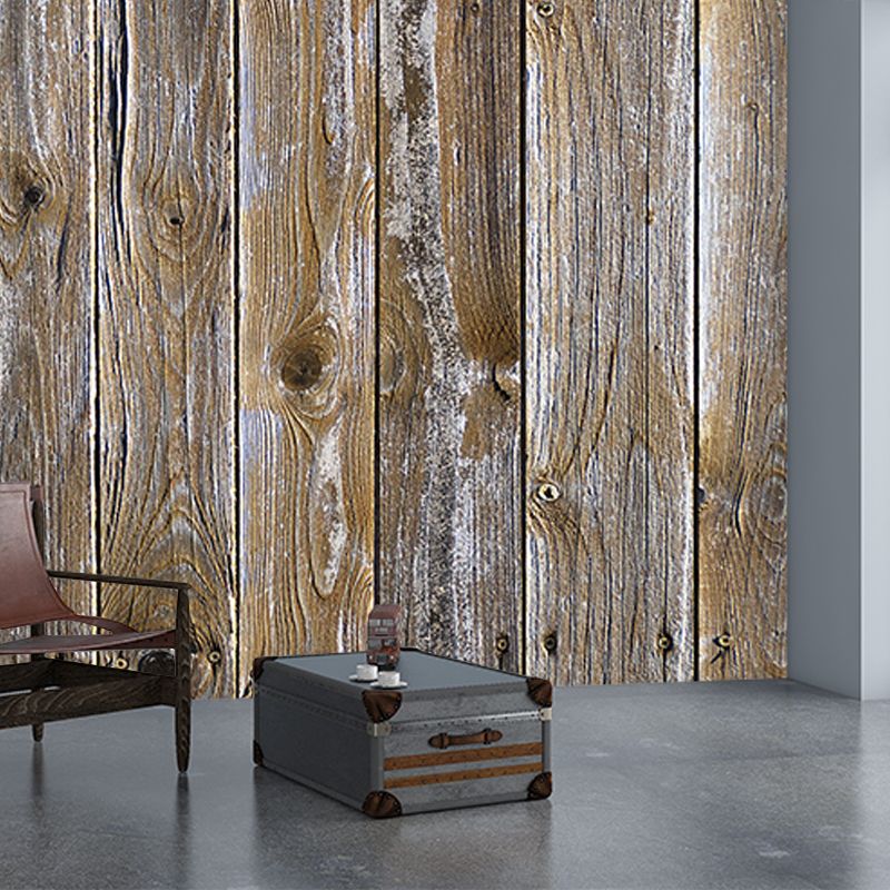 Wood Grain Mildew Resistant Wallpaper Photography Sleeping Room Wall Mural