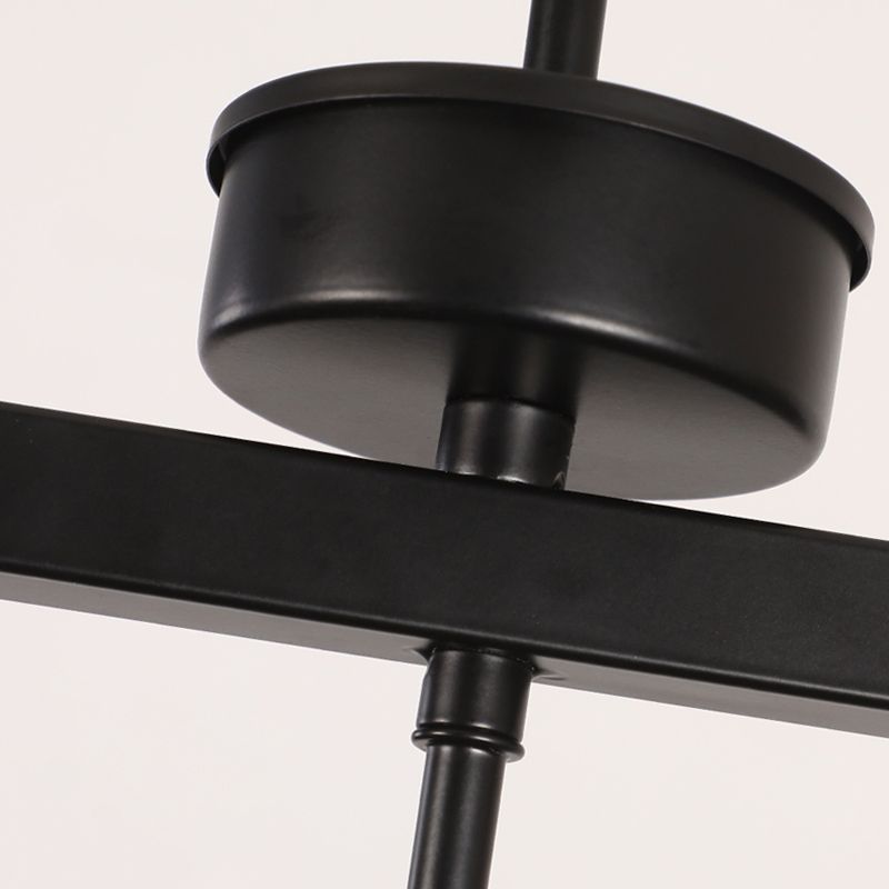 Industrial Style Iron Hanging Lamp Cylinder Shape Island Light Fixture for Bedroom