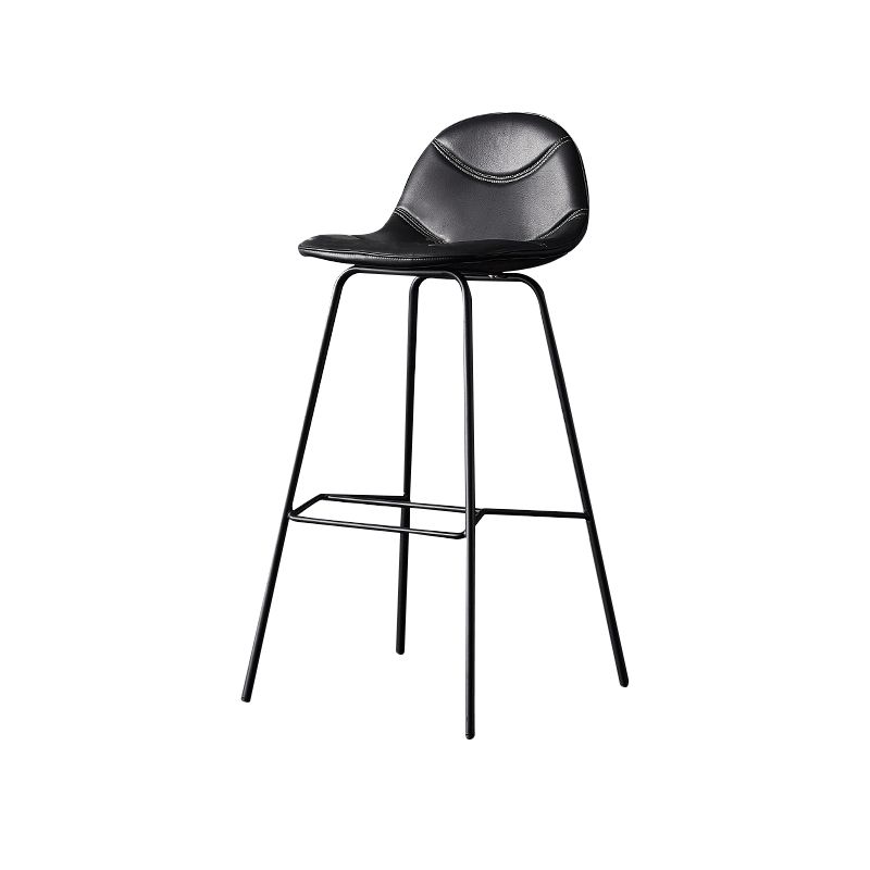 Modern Style Bar-stool Bucket Seat Counter Bar Stool with Metal Legs for Home