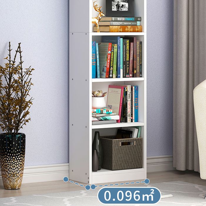 Artificial Wood Bookcase Contemporary Style Bookshelf for Home Office Study Room