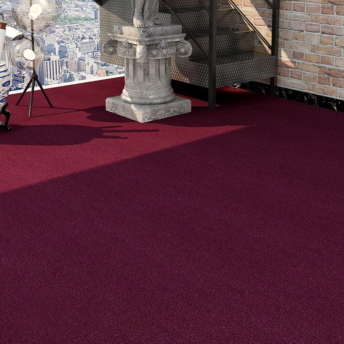 Carpet Tile Non-Skid Fade Resistant Solid Color Self-Stick Carpet Tiles Dining Room