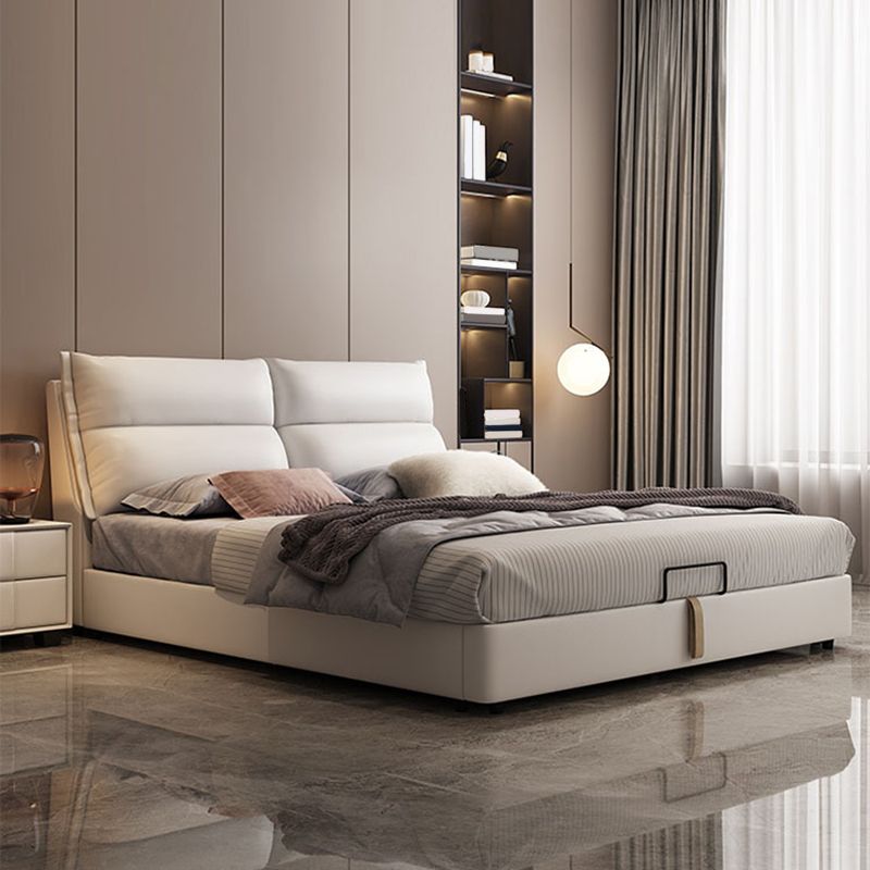 Contemporary 41.33" Tall Upholstered Rectangular Headboard Standard Bed