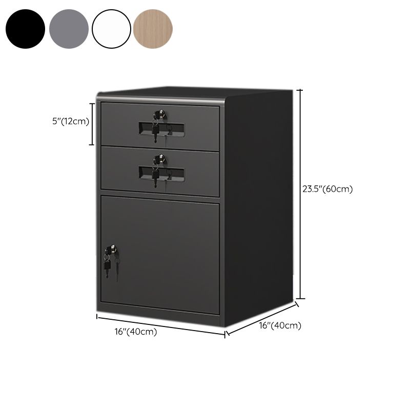 Classical File Cabinet Metal Vertical File Cabinet with Locking Drawers