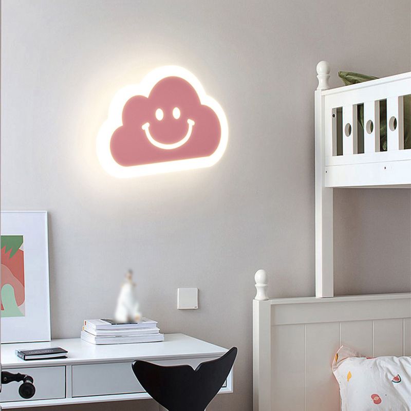 1 Light Regular Wall Lights Modern Metal Wall Lighting Fixtures for Children's Room