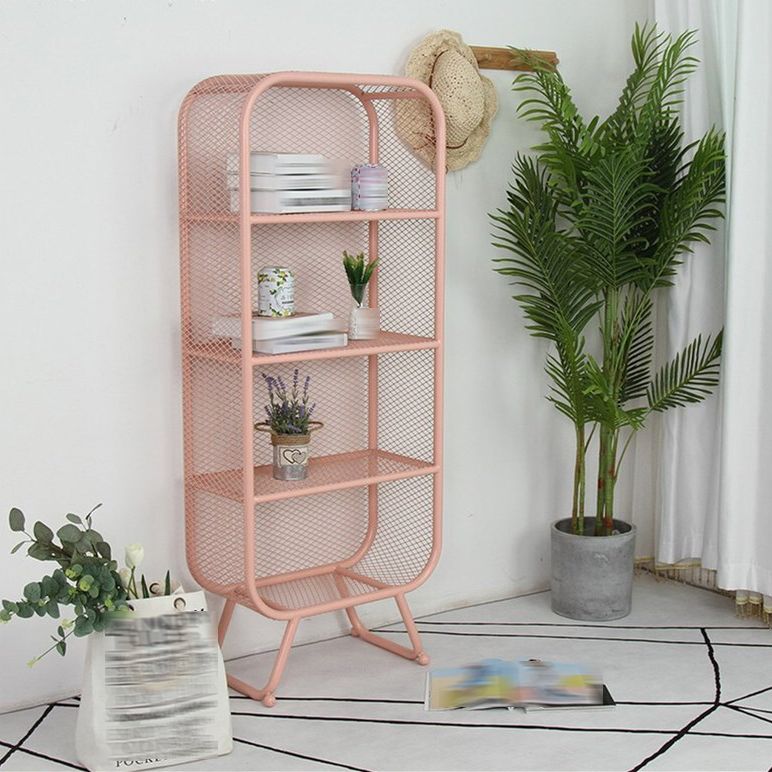 Iron Modern Standard Bookshelf Closed Back Vertical Bookcase for Home