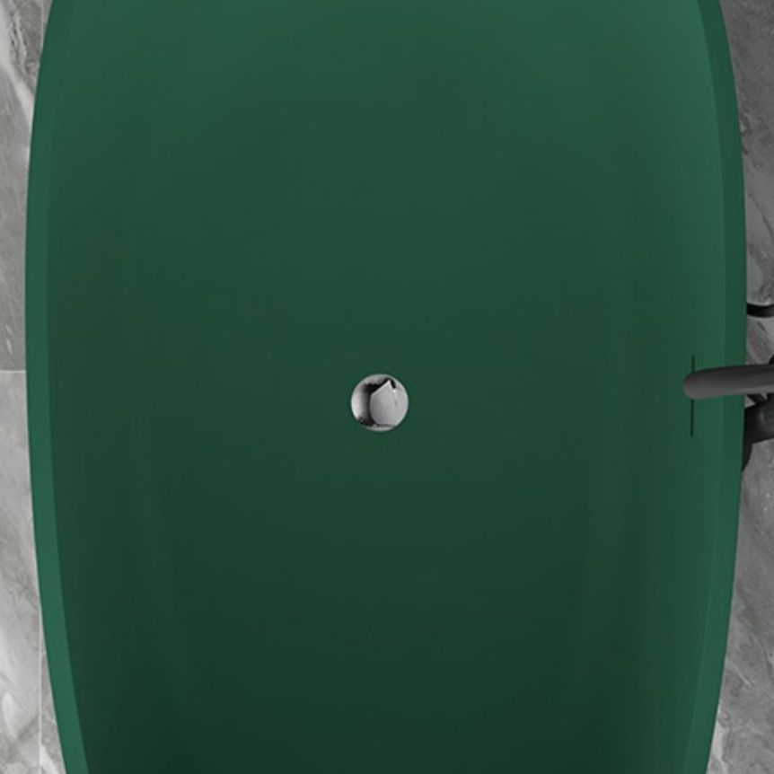 Modern Style Freestanding Soaking Bathtub Stone Free Form Bathtub