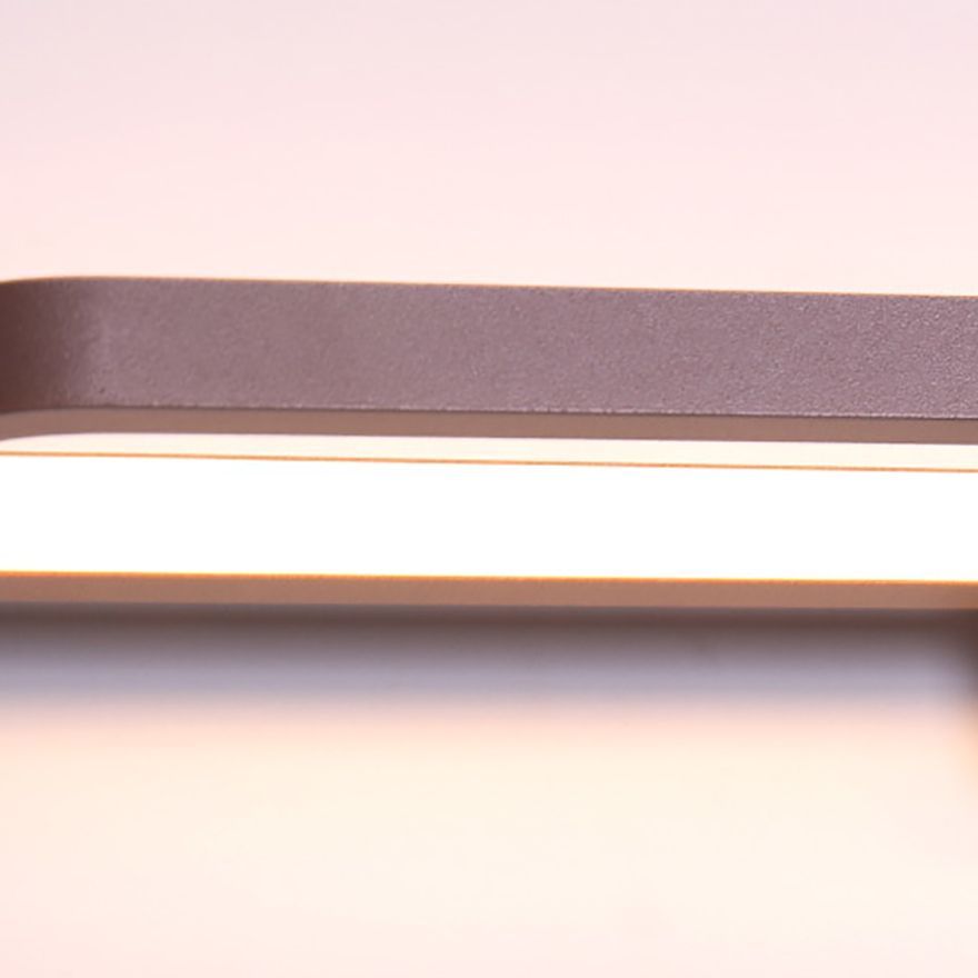 Modern LED Vanity Light Strip Shape Mirror Front Light with Acrylic Shade for Bathroom