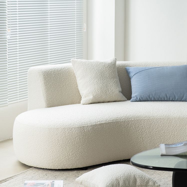 Contemporary Standard Armless Sofa Curved Sofa for Living Room, Apartment