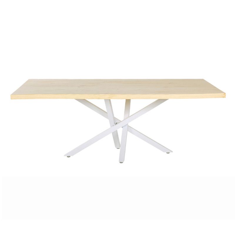 Contemporary 1/2/5 Pieces Furniture Rectangle Solid Wood Dining Set in Natural