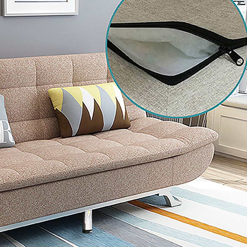 74.80" W √ó 33.46" D √ó 35.43" H Biscuit Back Armless Sofa with Convertible