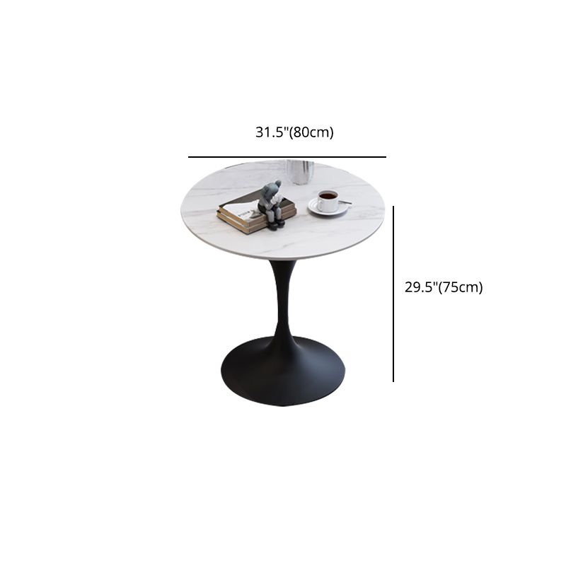 Modern 1/2/3/4/5 Pieces Dining Set Round Stone Dining Table for Dining Room