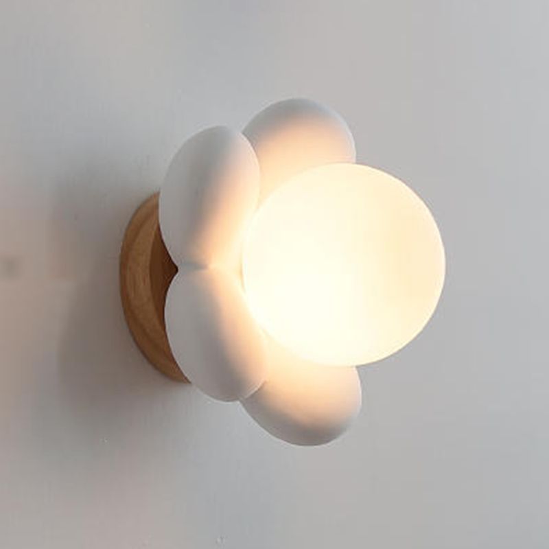 White/Pink Flush Mount Lighting Modernism Wall Light for Bedroom