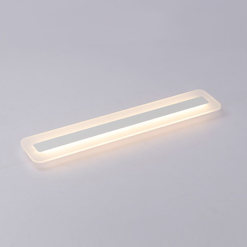 Luminaria LED lineal de montaje empotrado con pantalla acrílica para pasillo y porche