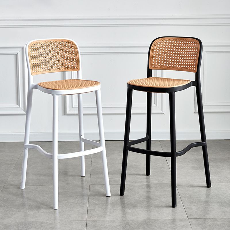 Silla de Bar con respaldo moderno, taburete para mostrador de cuero sintético para hogar y balcón