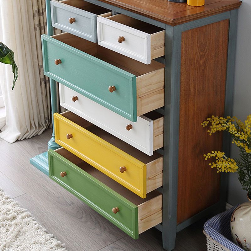 Coastal Storage Chest Manufactured Wood Dresser with 3/5/6/8 Drawers