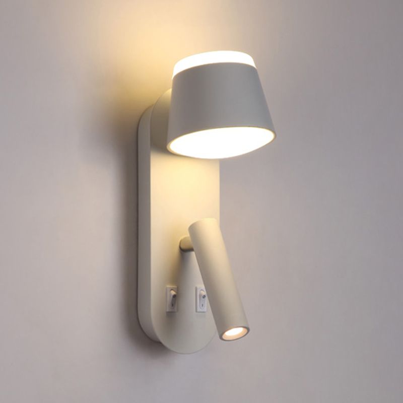 Nordic Metal Wall Light Geometric 2 Lights Reading Wall Sconce for Bedroom