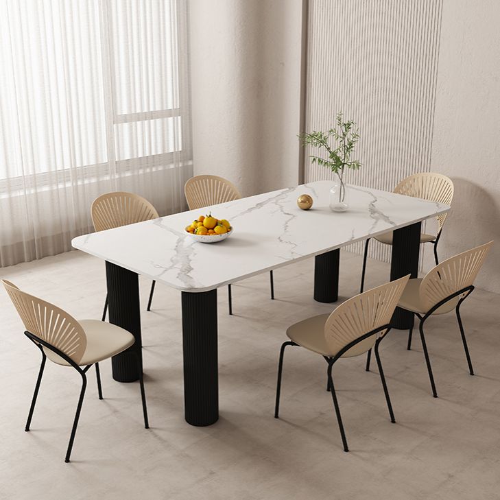 Modern Sintered Stone Dining Table Set 1/4/5/7 Pieces Dining Set
