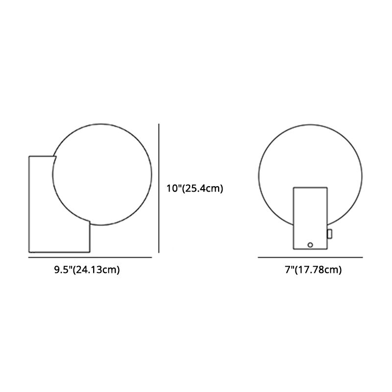 Plan de pared LED LED de hierro forjado en moderna luz de pared de vidrio esmerilado de estilo creativo para sala de estar