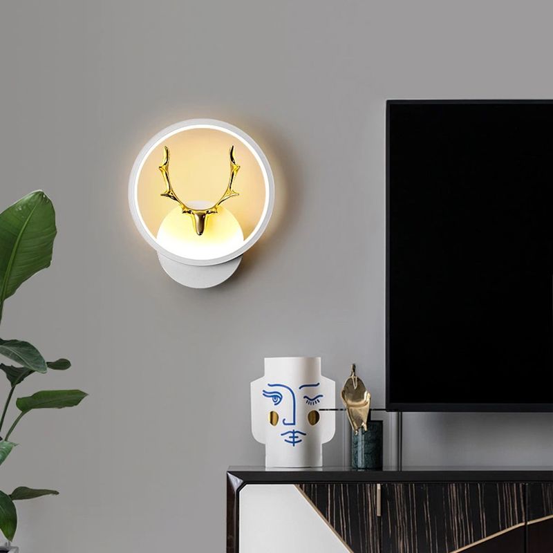 Light metal a parete geometrica contemporanea in metallo 1 lampada a LED LAD