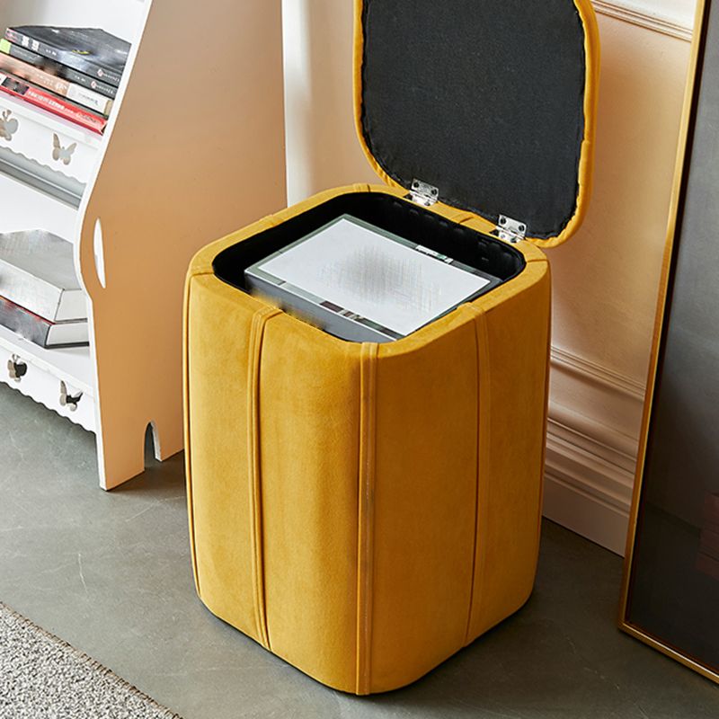 Contemporary Ottoman Solid Color Cotton Blend Standard Indoor Tear Resistant Ottoman