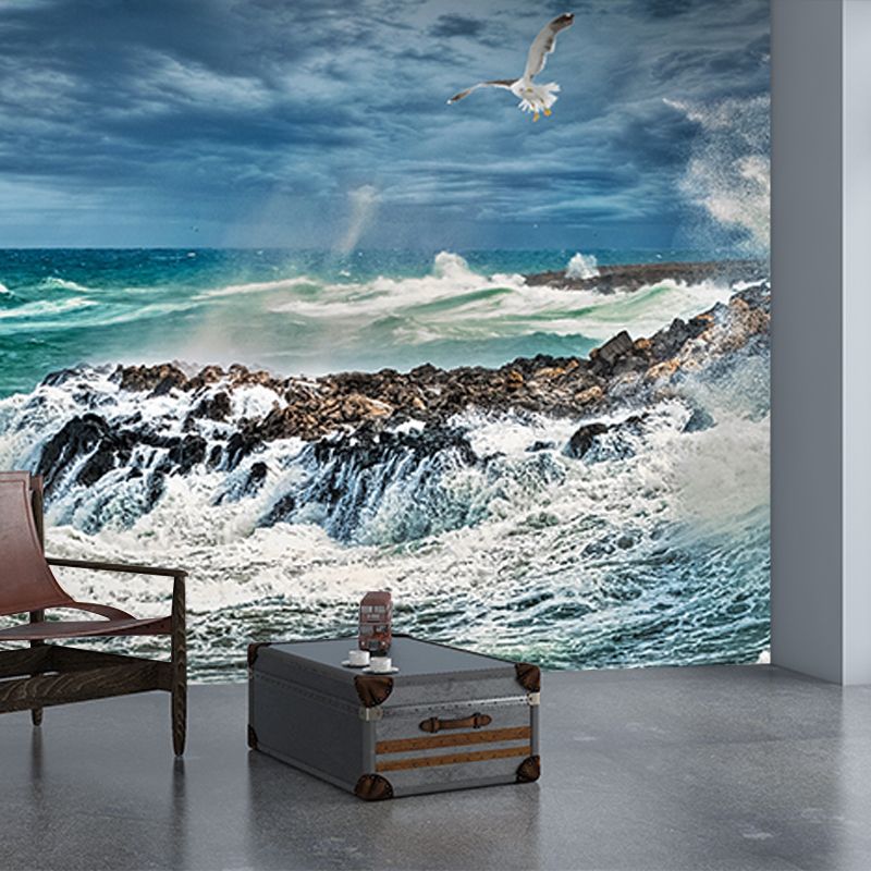 Modern Style Wall Mural Wallpaper Beautiful Sea Living Room Wall Mural