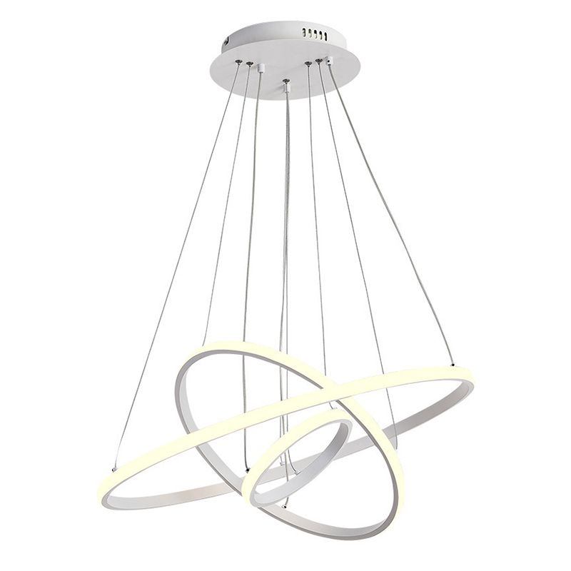 Luz de techo lineal de metal ligero LED moderno de moda con tono acrílico