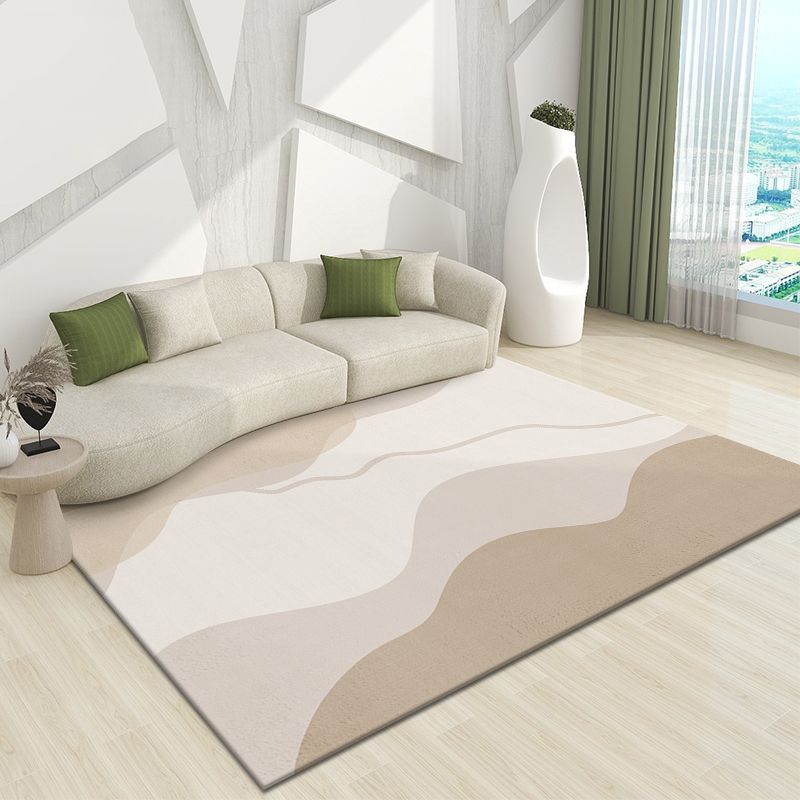 Black Nordic Carpet Polyester Line Carpet Stain Resistant Carpet for Drawing Room