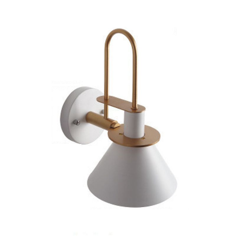 Simplicity Wall Sconce Colorful Metal Shade Wall Mounted Lamp for Dining Room