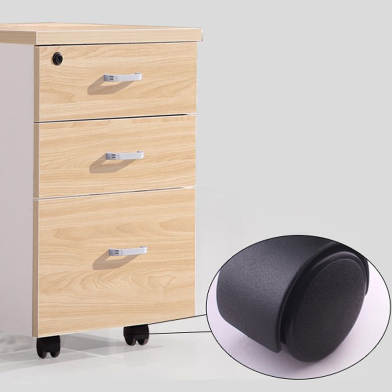 Modern Vertical Filing Cabinet Wood File Cabinet with Locking Storage