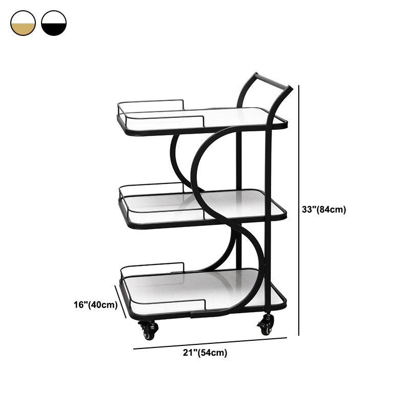 Contemporary Style Rolling Prep Table Stone Prep Table for Restaurant