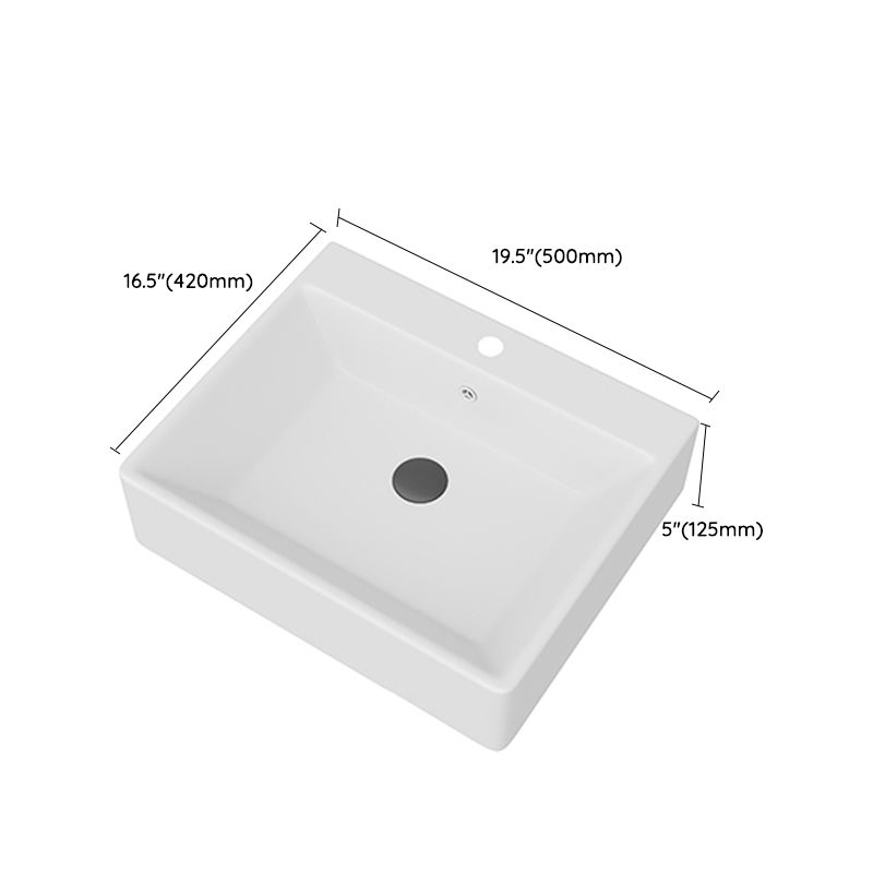White Rectangular Trough Bathroom Sink Modern Trough Bathroom Sink
