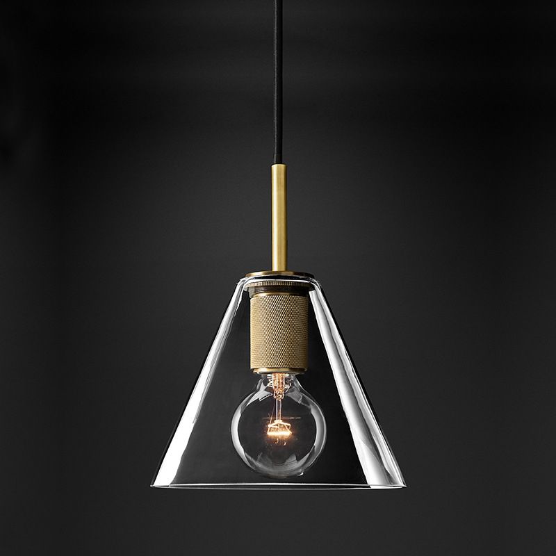 Glasschattierter Anhänger Leuchte zeitgenössischer Stil Bronze Suspension Anhänger Licht