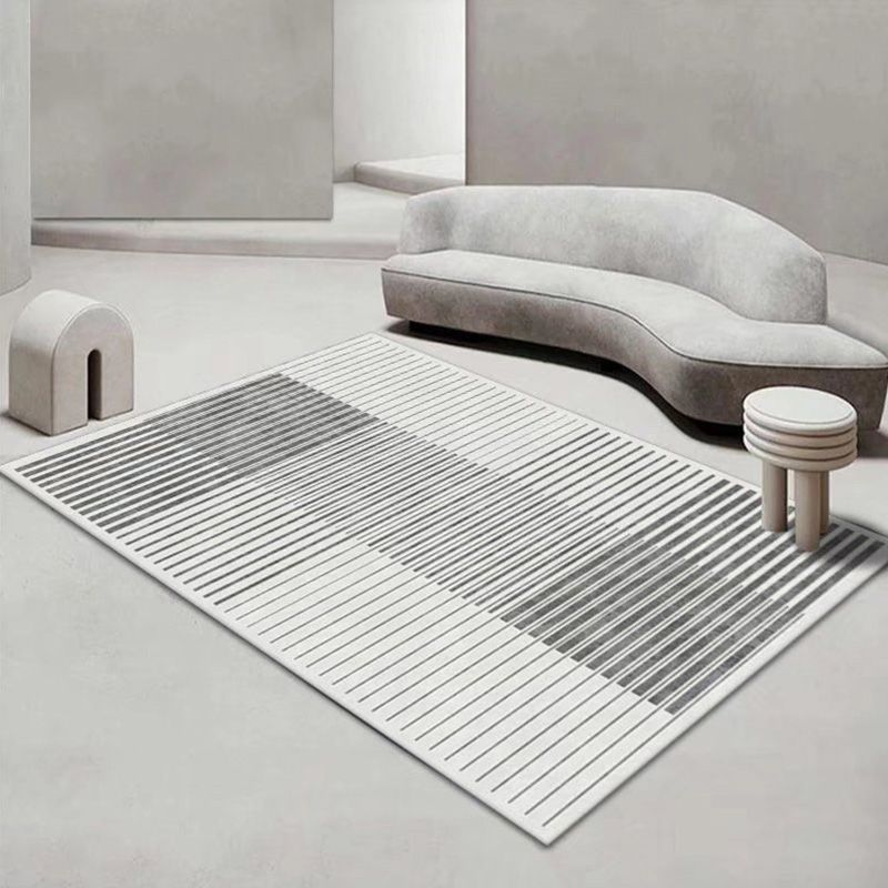 Orange Modern Rug Polyester Color Piece Rug Stain Resistant Rug for Living Room