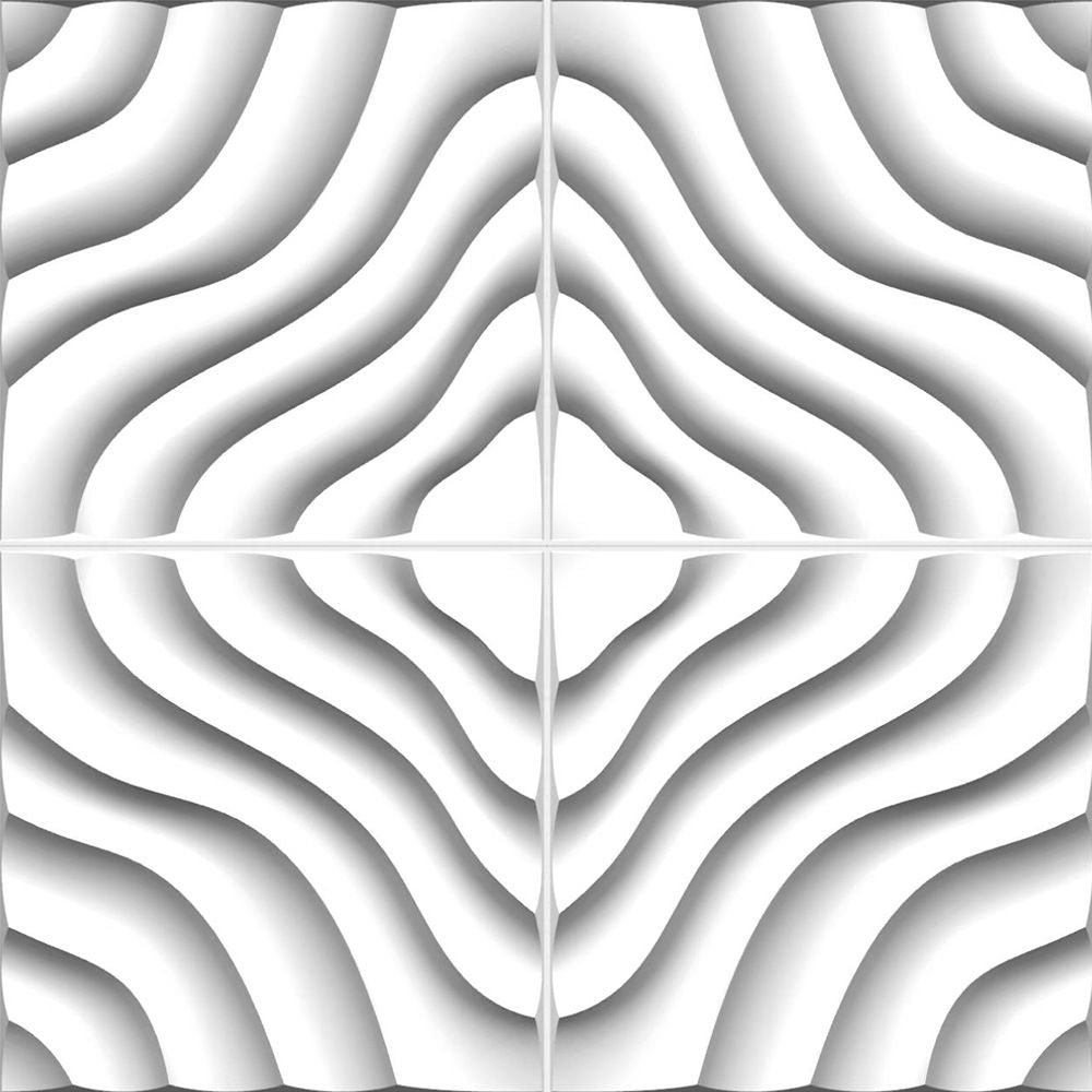 Modern Pearl Wainscoting PVC Wall Access Panel Peel and Stick Wall Tile Set of 40