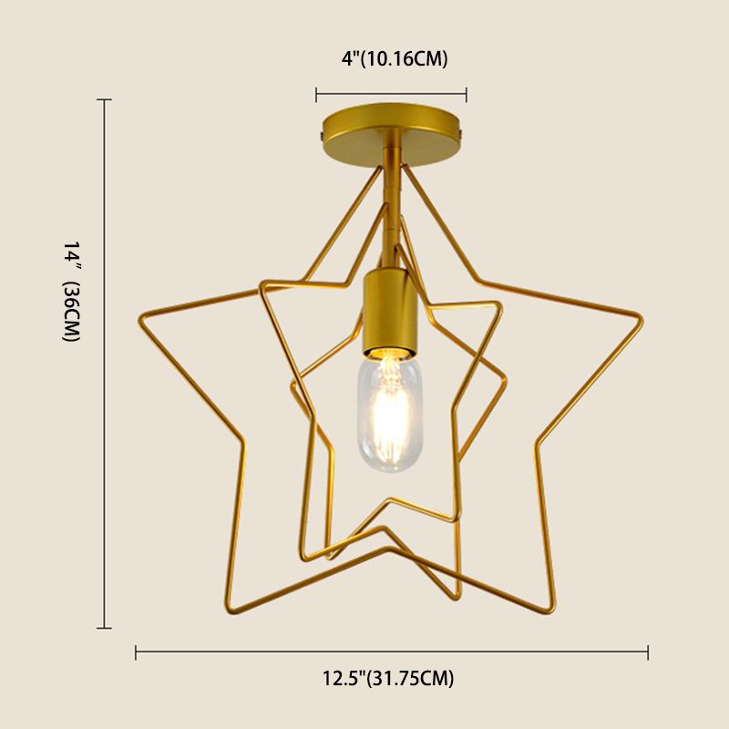 Minimalist Style Shaded Flush Mount Ceiling Fixture Metal Aisle Flush Ceiling Light