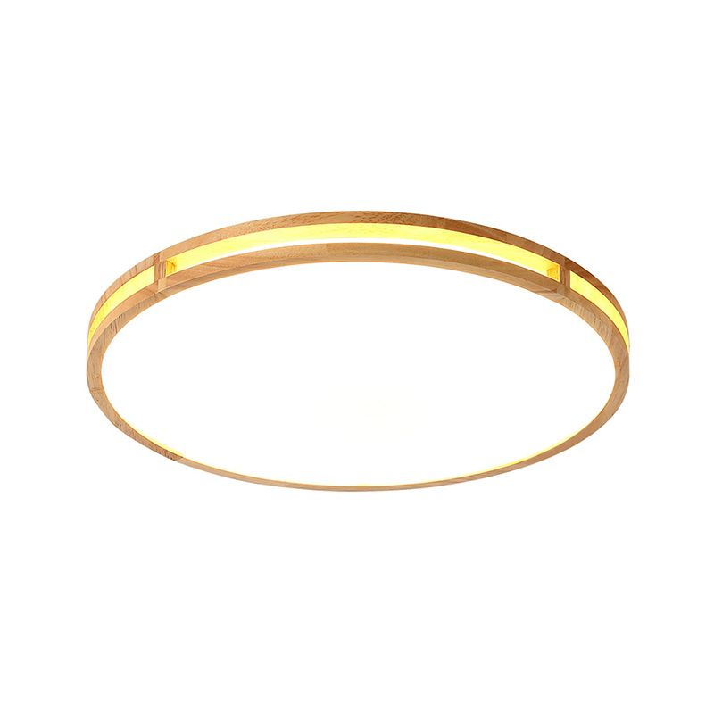 Runde Geformte Bündige Beleuchtung Minimalistisch Holz-Schlafzimmer LED-Unterputz-Halterung